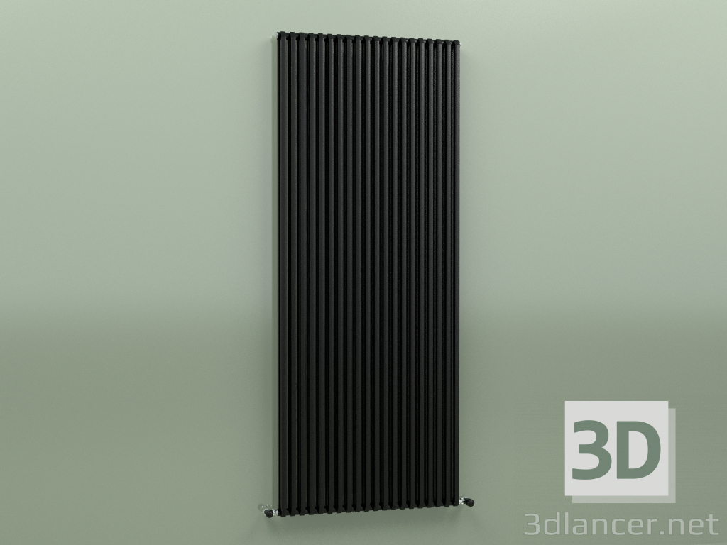 3d model Radiador SAX 2 (H 2000 20 EL, Negro - RAL 9005) - vista previa