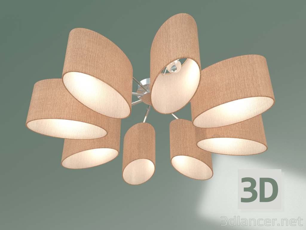 modello 3D Lampadario a soffitto 60083-8 (cromo) - anteprima