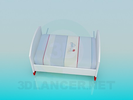 Modelo 3d Cama para criança - preview