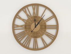 Wall clock GRACEFUL (gold)