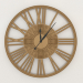 3d model Wall clock GRACEFUL (gold) - preview