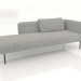 modello 3D Chaise longue 225 destra (opzione 1) - anteprima