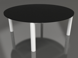 Table basse D 90 (Blanc, DEKTON Domoos)