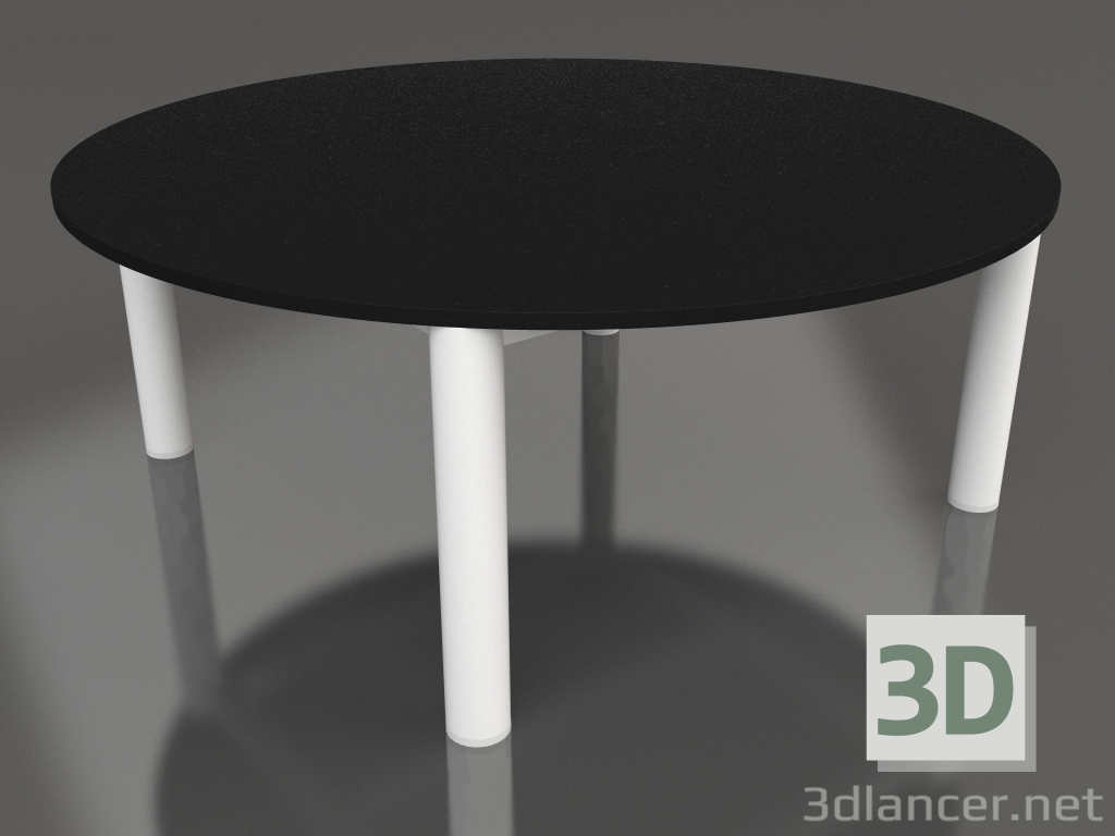 modèle 3D Table basse D 90 (Blanc, DEKTON Domoos) - preview