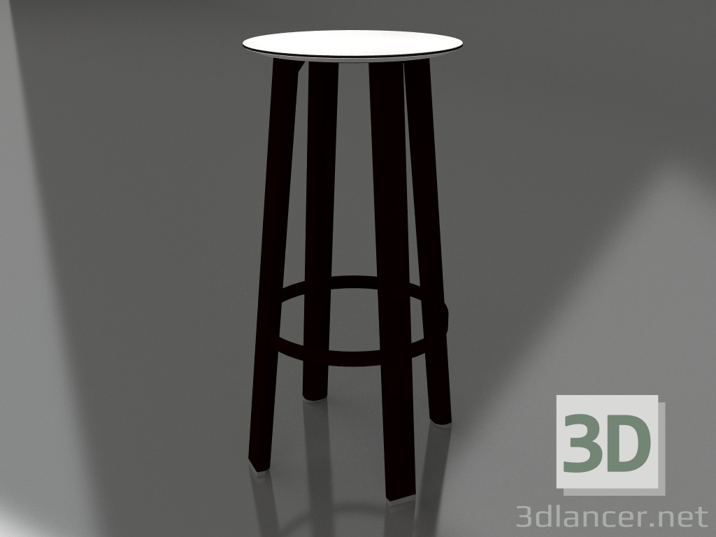 Modelo 3d Banco alto (preto) - preview