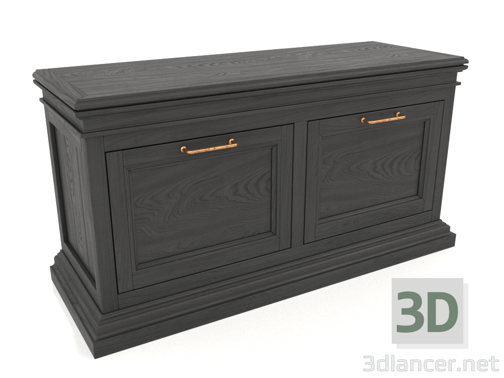 3d model TV console (2 sections) - preview