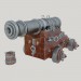 3d Naval gun "Unicorn". Vessel cannon Unicorn model buy - render