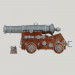 3d Naval gun "Unicorn". Vessel cannon Unicorn model buy - render