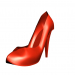 modello 3D di Scarpe col tacco femminile in rosso. comprare - rendering