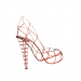 modello 3D di Scarpe col tacco femminile in rosso. comprare - rendering