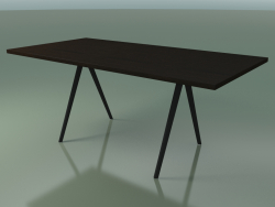 Mesa retangular 5432 (H 74 - 90x180 cm, pés 180 °, folheados L21 wenge, V44)