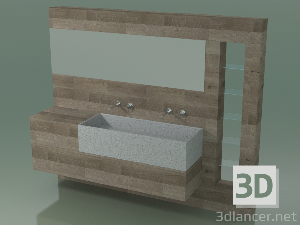 modèle 3D Système de décoration de salle de bain (D12) - preview