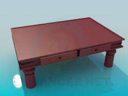 Table basse avec tiroirs