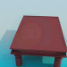 3d model Coffee table with drawers - preview