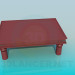 3d model Coffee table with drawers - preview