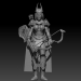 3d model Woman bard - preview