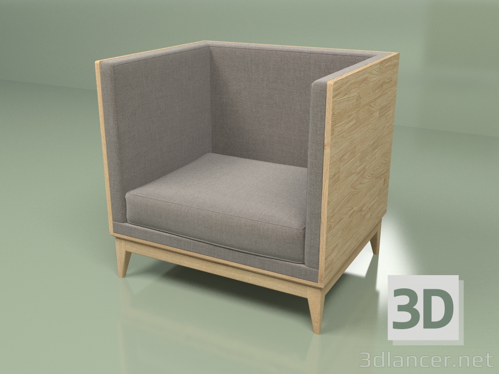 modello 3D Poltrona Wings Box - anteprima