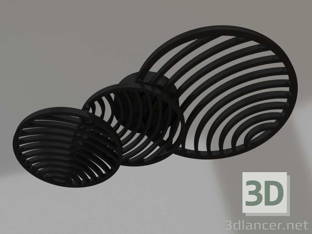 3d model Aplique y plafón (7232) - vista previa