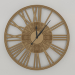 3d model Wall clock GRACEFUL (gold) - preview