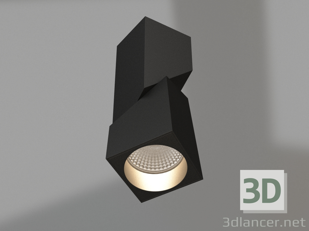 3d model Lamp SP-TWIST-SURFACE-S60x60-12W Warm3000 (BK, 30 deg) - preview