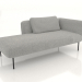 modello 3D Chaise longue 190 destra (opzione 1) - anteprima