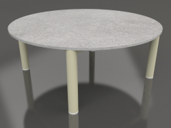 Coffee table D 90 (Gold, DEKTON Kreta)