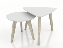Coffee table set (lightened oak)