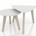 3d model Coffee table set (lightened oak) - preview