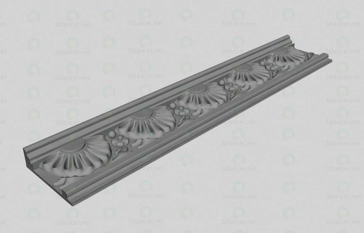 Modelo 3d Moldura decorativa - preview