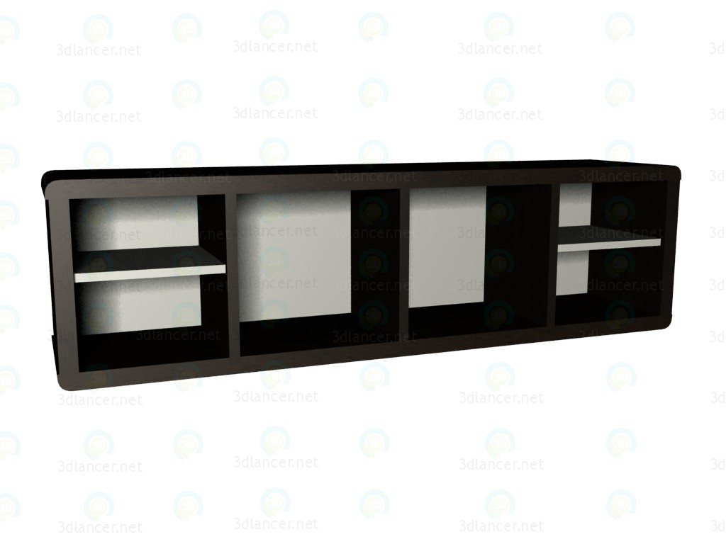 3d model Estantería amplia - vista previa