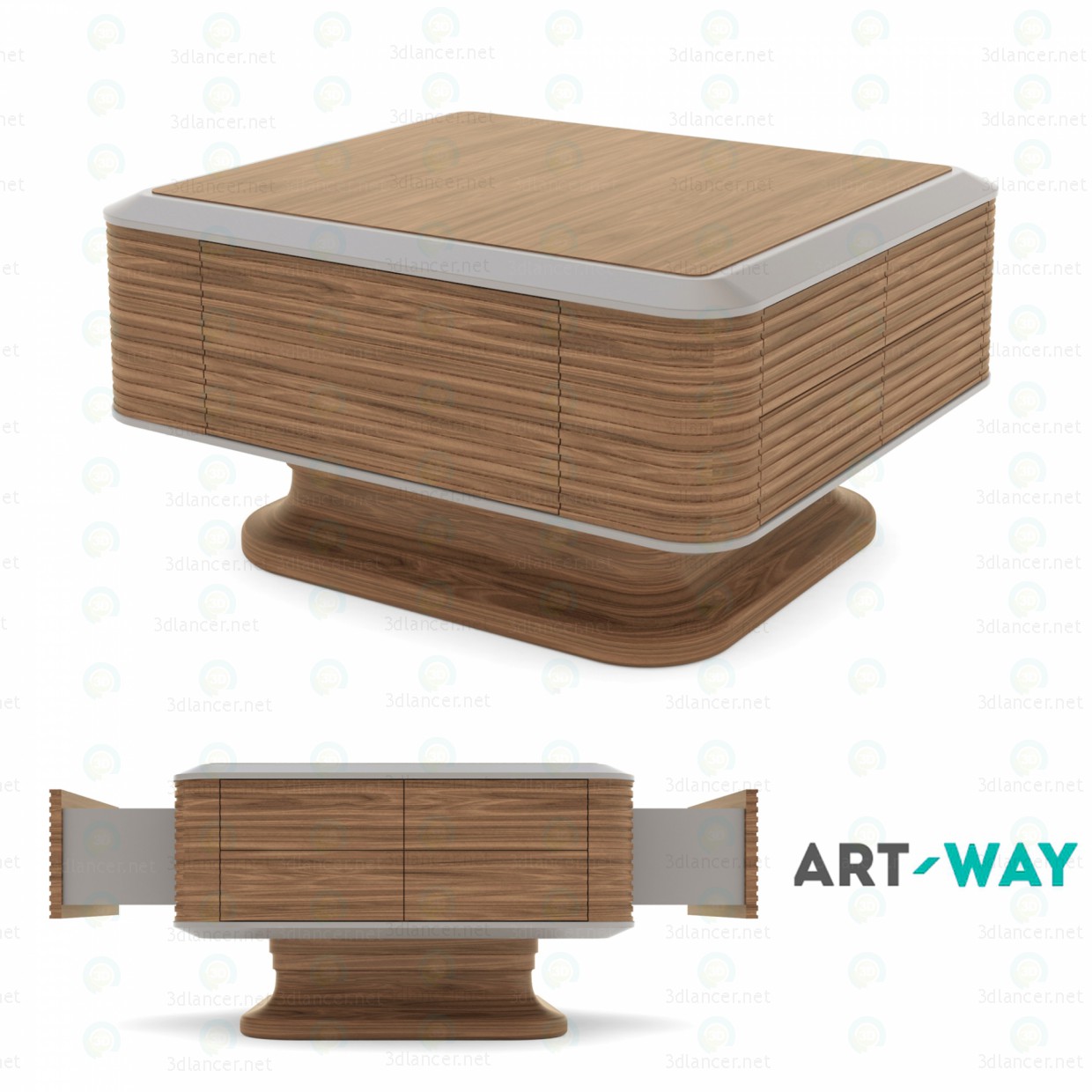 3d model Coffee table "Estet Walnut" - preview