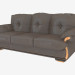 3D Modell Dreifaches Sofa Manchester - Vorschau