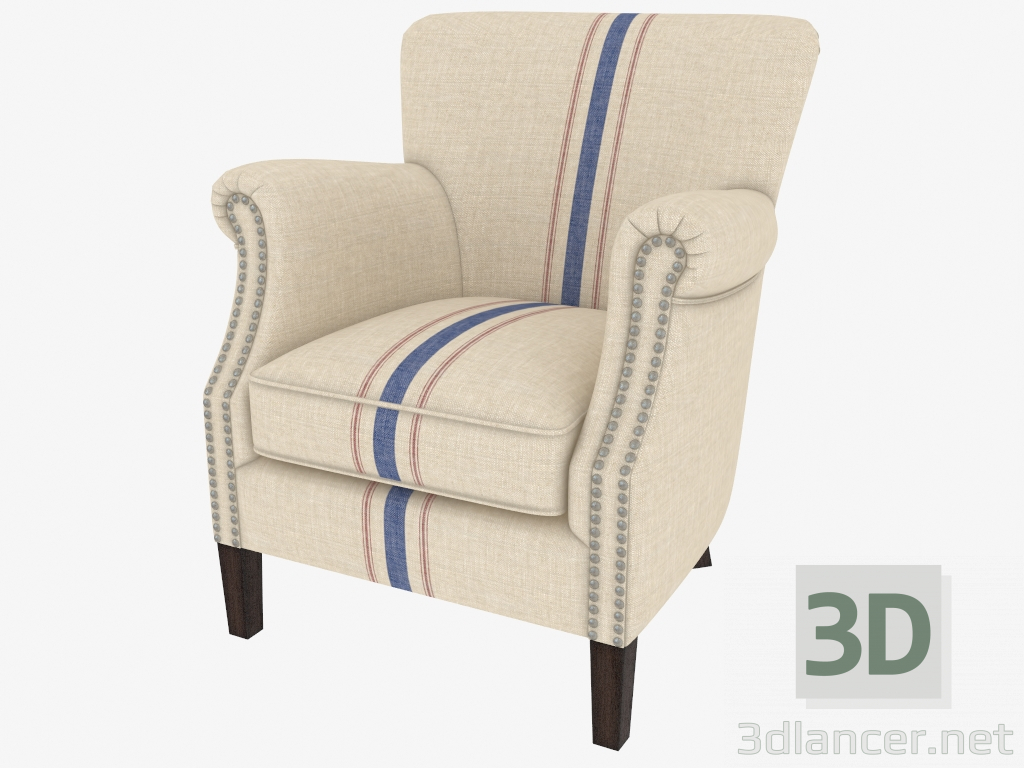 Modelo 3d Poltrona ROLAND ARMCHAIR (602.019-GP06) - preview