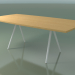 3d model Soap-shaped table 5433 (H 74 - 100x200 cm, legs 150 °, veneered L22 natural oak, V12) - preview