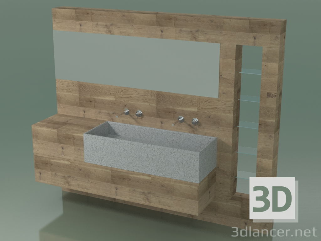 3d model Sistema de decoración de baño (D13) - vista previa