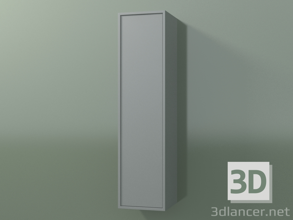 modello 3D Pensile con 1 anta (8BUACCD01, 8BUACCS01, Silver Grey C35, L 24, P 24, H 96 cm) - anteprima