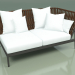 3d model Sofa module left 105 (Belt Brown) - preview