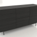 3d model Chest of drawers 2 1500 mm (black RAL 9005) - preview