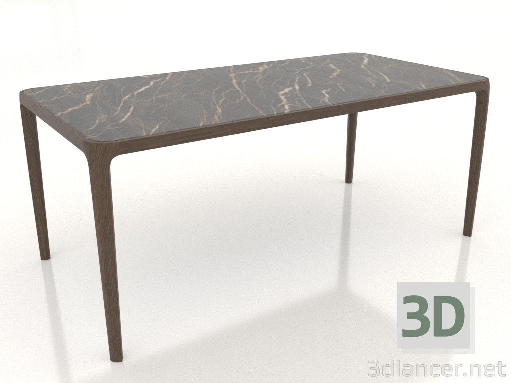 Modelo 3d Mesa Casauri com porcelanato 1800x900 mm (Nogueira escura, opção 2) - preview Modelo 3d Mesa Casauri com porcelanato 1800x900 mm (Nogueira escura, opção 2) - preview
