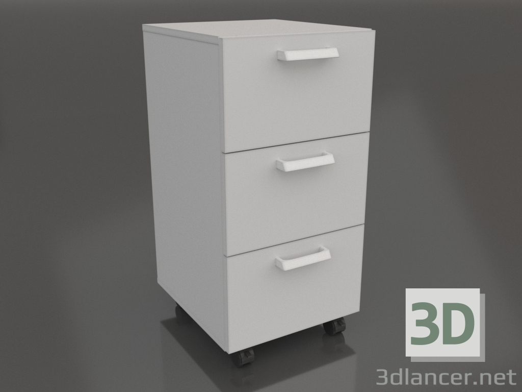 3d модель Тумба підкатна ЛК-400 ТПЯ-В 803 (з 3-ма ящиками) – превью