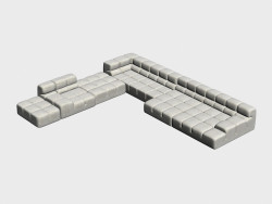 Canapé d'angle modulaire Tufty