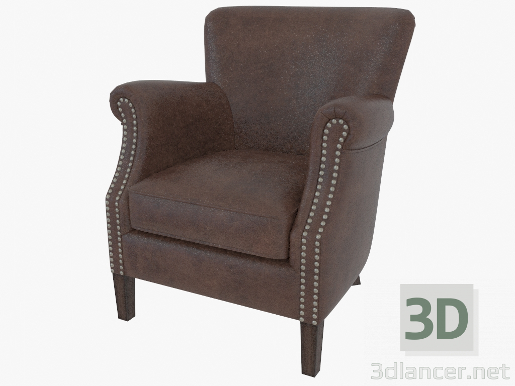 3d model Sillón de cuero ROLAND BUTACA (602.019-L07) - vista previa