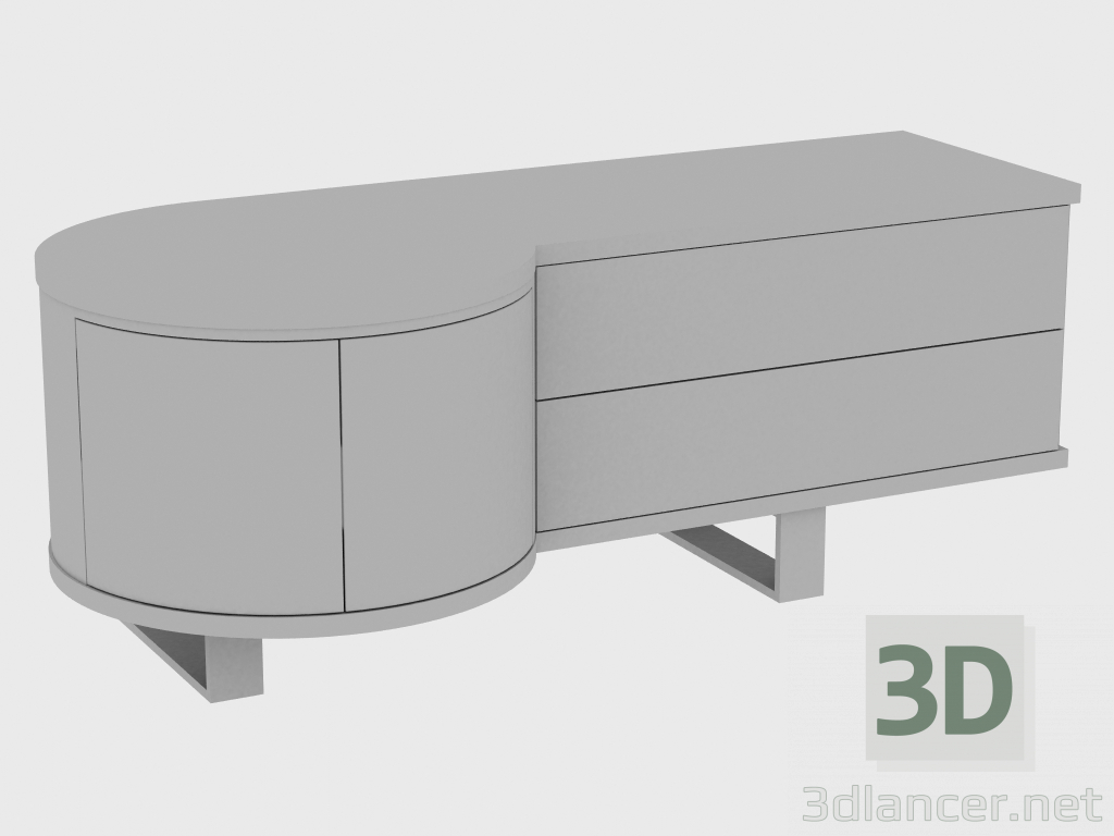 3D Modell Randstein COURBET RUND (162Х70Х61) - Vorschau