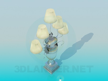 modèle 3D Lampe de table - preview