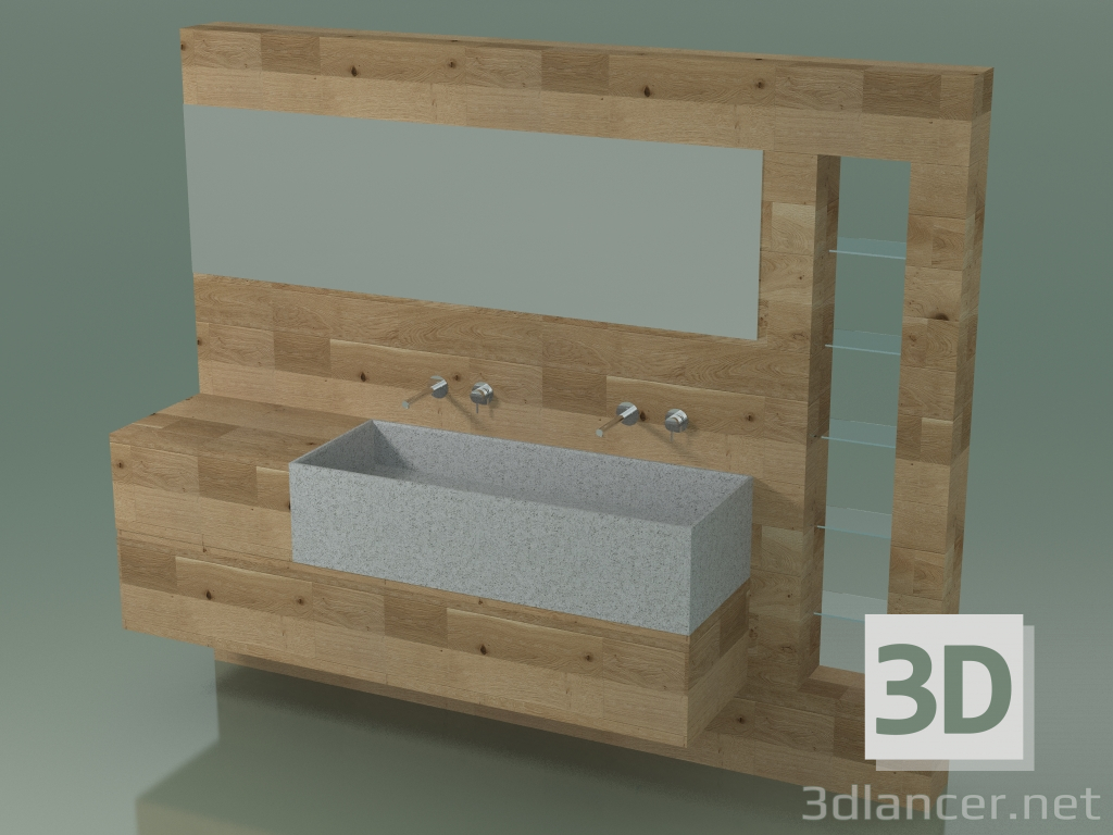 modèle 3D Système de décoration de salle de bain (D14) - preview