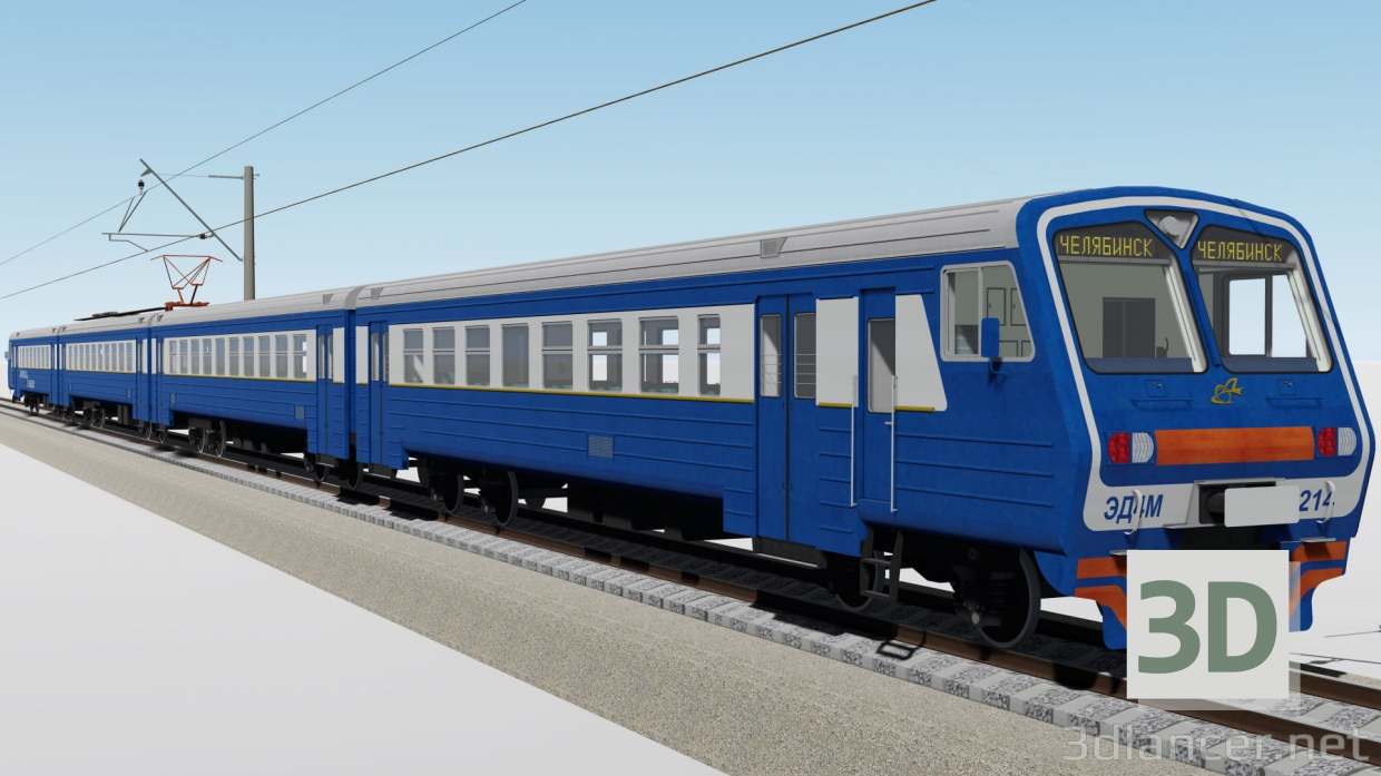 modello 3D di Treno elettrico ED4M comprare - rendering