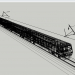 3d Electric train ED4M model buy - render