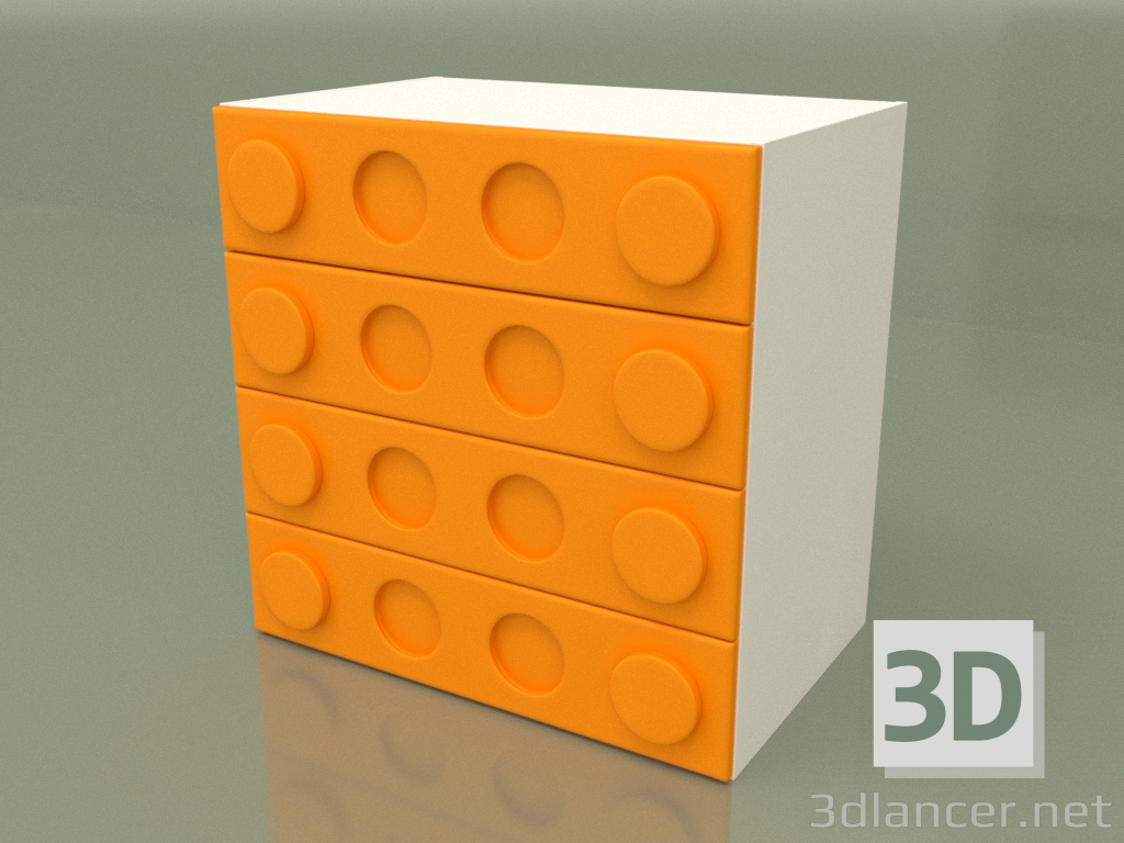 3d model Cajonera (Mango) - vista previa