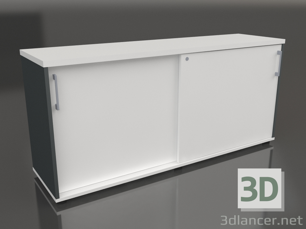 3d model Cabinet with sliding doors Standard A2P08 (1600x432x740) - preview