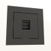 3d model Telephone socket RJ-11 (hammer black) - preview